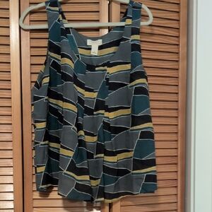 Stylish Multicolor Geometric Women's Top